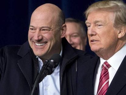 Gary Cohn, a la izquierda, junto con Donald Trump, en una imagen de archivo. 
