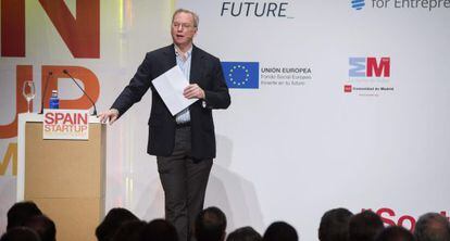 Eric Schmidt, este viernes en La Plaza de las Ventas de Madrid. 