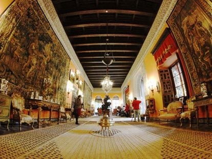 El salón de la gitana, en el Palacio de Dueñas, en Sevilla.