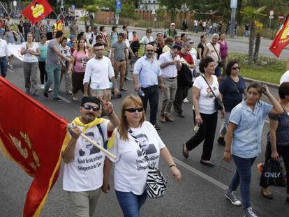 Activistas turcos marchan por la libertad de los presos pol&iacute;ticos en Viena. 