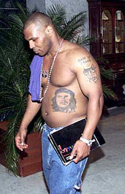 Mike Tyson, el pasado lunes, en el hotel de La Habana donde se alojaba.
