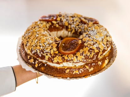 Roscón de reyes de Isabel Maestre, en Madrid.