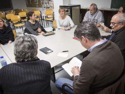 El grup de lectura dels Mossos, aquesta setmana passada.