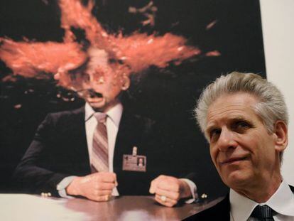 El director canadiense David Cronenberg, en una exposición celebrada en Roma en 2008 con imágenes de sus películas.