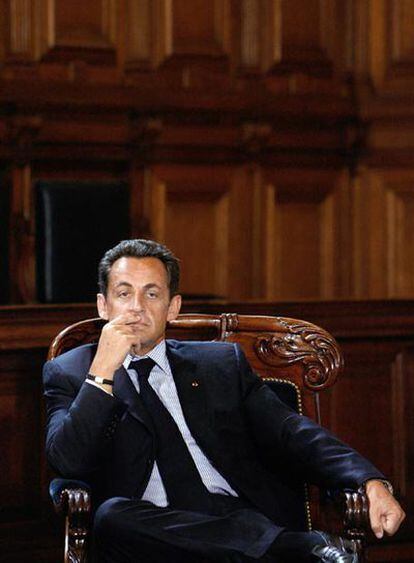 Nicolás Sarkozy, durante un acto oficial el pasado 5 de julio.