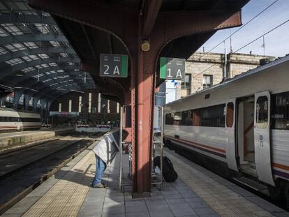 Imagen de una estación de tren en Galicia.