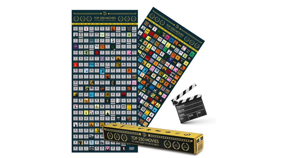 ¿Qué regalar a un apasionado del cine? 250 películas en formato póster.