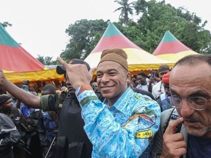 Kylian Mbappé, el sábado en Djebale (Camerún).