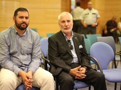 Los sindicalistas Rub&eacute;n Ranz y Jos&eacute; Manuel Nogales, en el juicio.