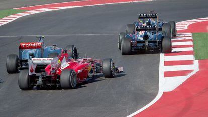 Vettel lidera la carrera durante el GP de Estados Unidos