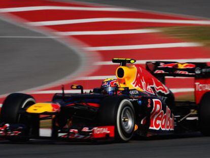 Mark Webber rodando en Montmel&oacute;