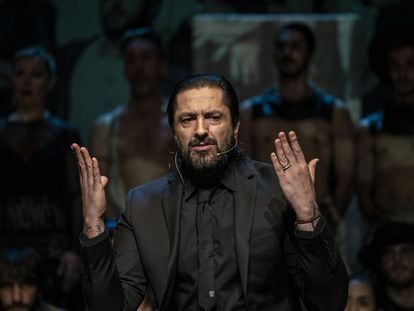 Rafael Amargo, en el Teatro La Latina de Madrid en diciembre de 2020.