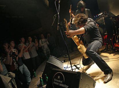 Actuación del grupo musical Le Punk, en la sala El Sol de Madrid el pasado mes de febrero.