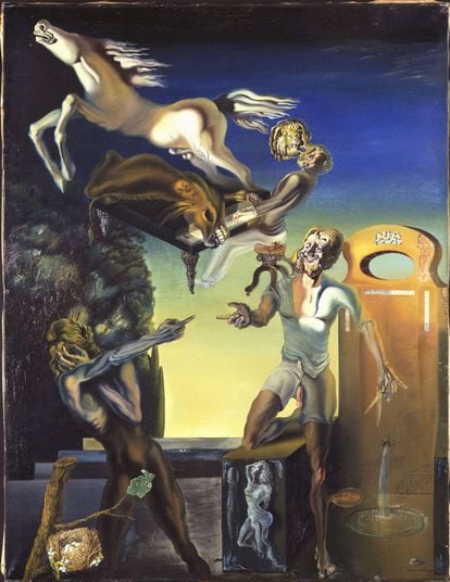 'Guillermo Tell' (1930), obra que pertenece a la colección del Pompidou parisiense. Durante esa década del siglo XX, el pintor logró su mejor producción, la más admirada por la crítica y otros artistas, el Dalí más auténtico.