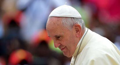 Francisco en la Plaza San Pedro de El Vaticano hoy