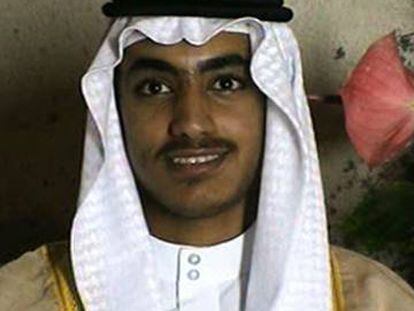 Hamza bin Laden, en su boda, en una imagen recogida por la CIA.