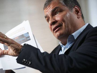 El expresidente ecuatoriano, Rafael Correa, en una imagen de octubre de 2019.