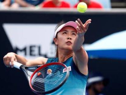 La tenista Peng Shuai, en el Abierto de Australia de 2019.