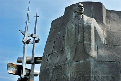 Monumento al escritor Joseph Conrad en Gdynia.