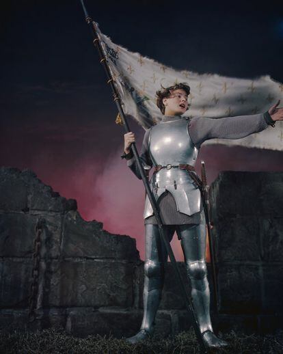 La actriz Ingrid Bergman en un aimagen de la película 'Juana de Arco'.