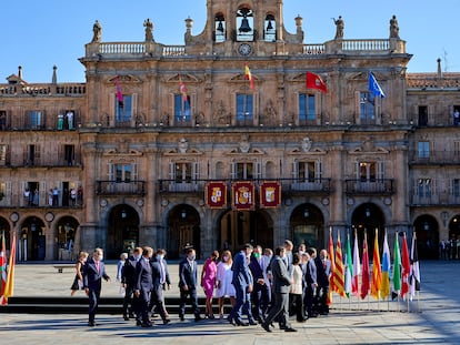 La conferencia de presidentes en  Salamanca.