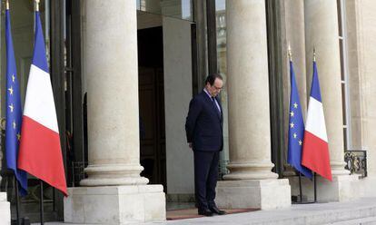 El presidente franc&eacute;s, Fran&ccedil;ois Hollande, este mi&eacute;rcoles en Par&iacute;s.