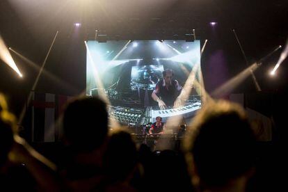 El artista francés Jacques durante su actuación en Sónar 2017