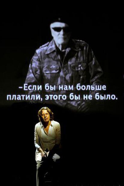 Míriam Iscla en el papel de Anna Politkóvskaya en 'Dona no  reeducable'