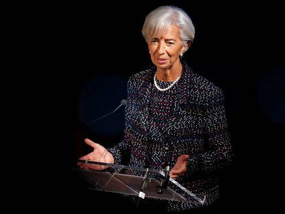 La directora gerente del FMI, Christine Lagarde, el pasado abril en Bruselas.