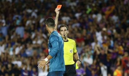 Expulsió de Ronaldo al partit d'anada.