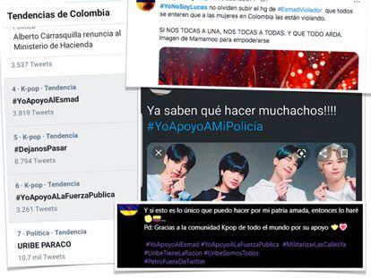Miles de k-popers colombianas han saboteado las tendencias contra el paro en Twitter.