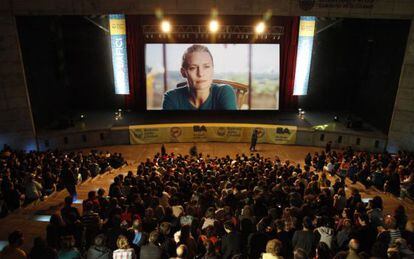 Celebraci&oacute;n de Bafici, festival de cine independiente de Buenos Aires. 