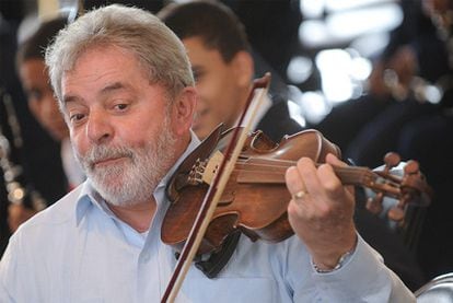 El aún presidente de brail, Lula da Silva.
