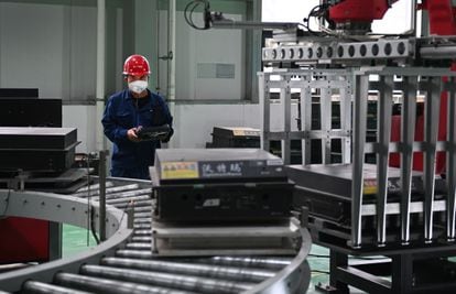 Planta de reciclaje de baterías de vehículos eléctricos en Weinan, China.