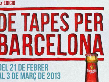 Cartel de la sexta edición de 'De tapes por Barcelona'.