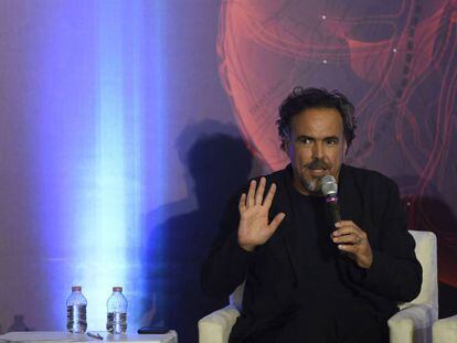 Alejandro Gonz&aacute;lez I&ntilde;&aacute;rritu en la Ciudad de M&eacute;xico. 