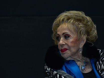 Silvia Pinal durante la presentación del ciclo 'Silvia Pinal en el cine de Luis Buñuel', en 2023.