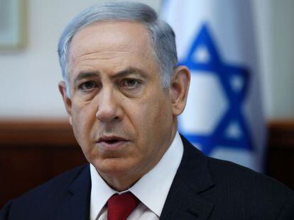 El primer ministro israel&iacute;, Benjam&iacute;n Netanyahu, el domingo. 