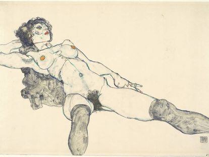 Un provocador nu d&rsquo;Egon Schiele.