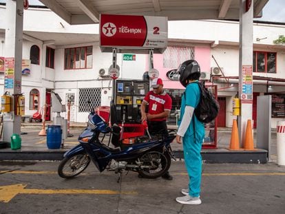 Una gasolinera Texaco, en Cali, Colombia, el pasado junio.