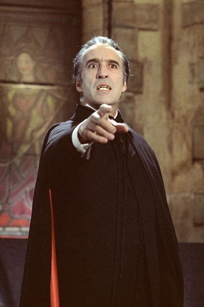 El actor y cantante Christopher Lee.