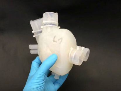 Este vídeo muestra cómo late un corazón impreso en 3D