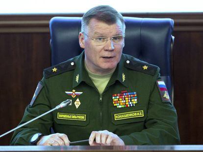 Igor Konashenkov, portavoz del Ministerio de Defensa ruso.