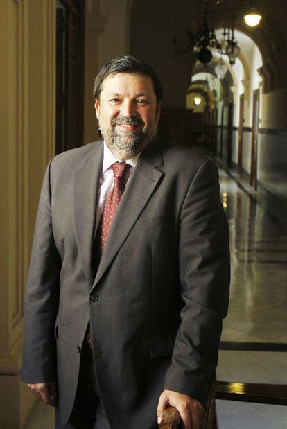 Francisco Camaño, en un pasillo del Ministerio de Justicia.