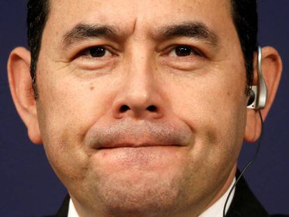 El presidente de Guatemala, Jimmy Morales.