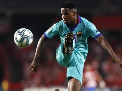Ansu Fati, en el partido ante el Granada.