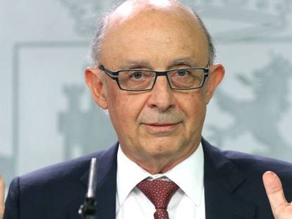 El ministro de Hacienda, Cristóbal Montoro, en una reciente comparecencia.