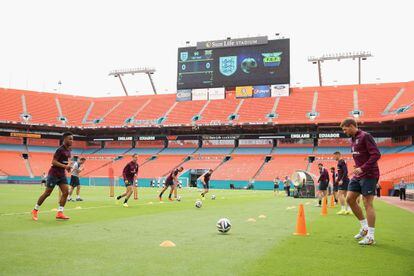 Entrenamiento de la selección inglesa
