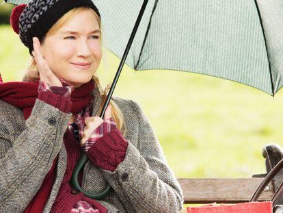 Renée Zellweger, caracterizada como Bridget Jones.