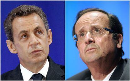 Nicolas Sarkozy y François Hollande.